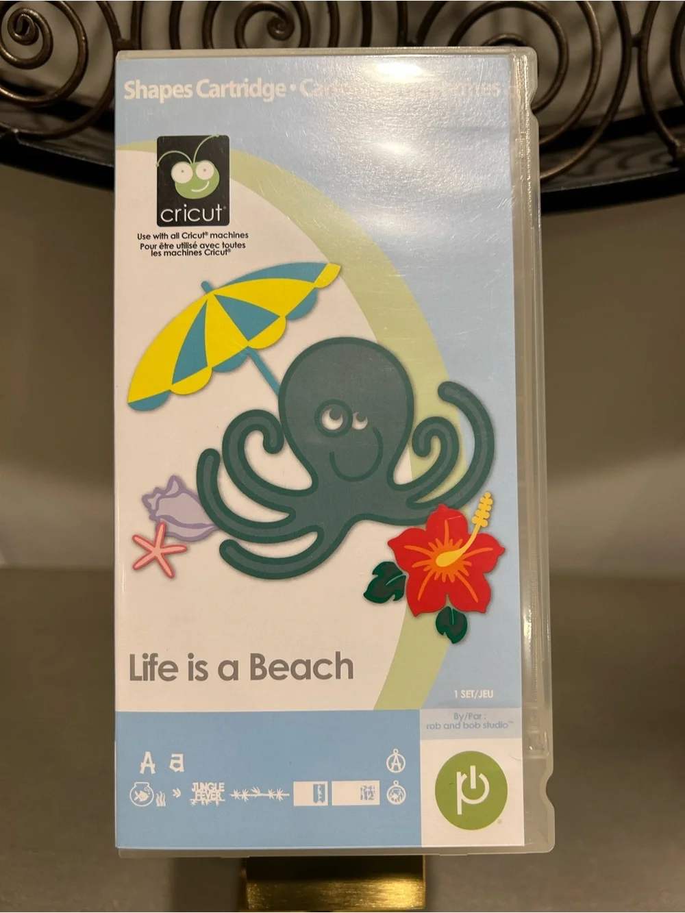 Cricut Life is a Beach Cartridge — teal, yellow, red, pink, blue, purple